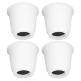 4Pcs 5 Inch Heavy Duty Round Furniture Bed Risers Lifter with Anti Slip Top for Table Chair Desk Sofa