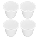 4Pcs 5 Inch Heavy Duty Round Furniture Bed Risers Lifter with Anti Slip Top for Table Chair Desk Sofa - Rear View