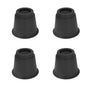 4 Pcs Plastic Furniture Risers 5 Inch Heavy Duty Stackable Circle Bed Lifter for Bed Chair Table Sofa Black