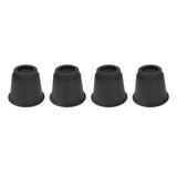 4 Pcs Plastic Furniture Risers 5 Inch Heavy Duty Stackable Circle Bed Lifter for Bed Chair Table Sofa Black
