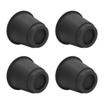 4 Pcs Plastic Furniture Risers 5 Inch Heavy Duty Stackable Circle Bed Lifter for Bed Chair Table Sofa Black