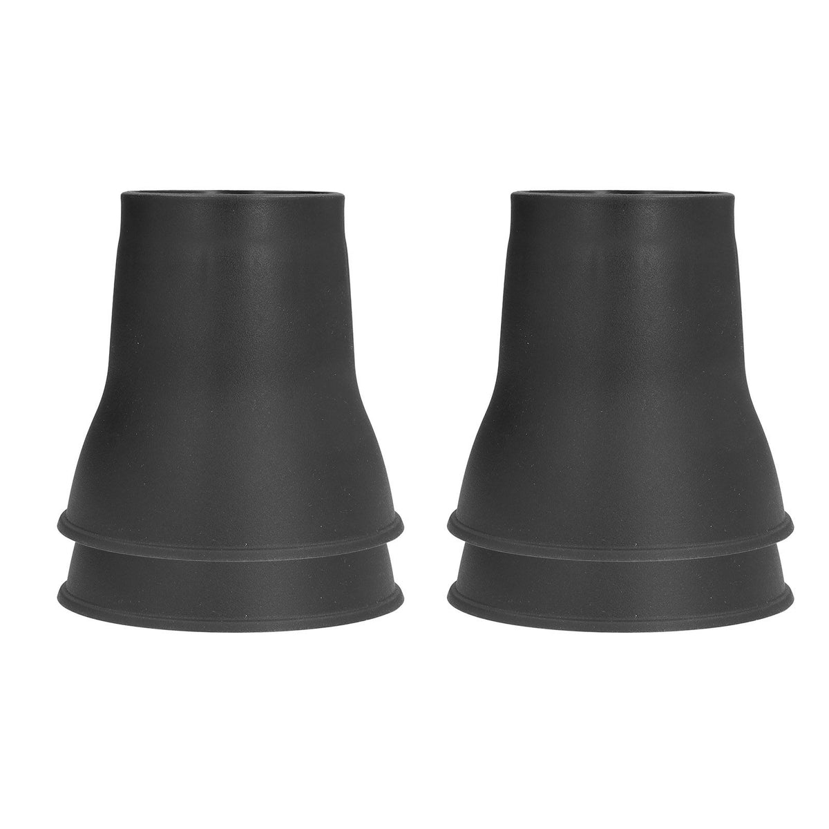 4pcs Furniture Risers 6 Inches Horn Shaped Black Plastic Heavy Duty Riser for Bed Sofa