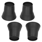 4pcs Furniture Risers 6 Inches Horn Shaped Black Plastic Heavy Duty Riser for Bed Sofa