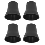 4pcs Furniture Risers 6 Inches Horn Shaped Black Plastic Heavy Duty Riser for Bed Sofa