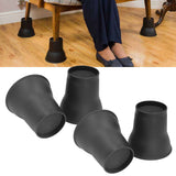 4pcs Furniture Risers 6 Inches Horn Shaped Black Plastic Heavy Duty Riser for Bed Sofa - Extra Image