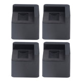 4pcs Bed Risers Corner Fixed Casters Increasing Height 2200 Lb Load Bearing Plastic Furniture Leg Risers for Home