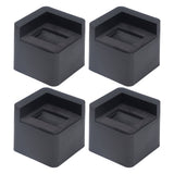 4pcs Bed Risers Corner Fixed Casters Increasing Height 2200 Lb Load Bearing Plastic Furniture Leg Risers for Home