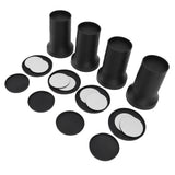 4pcs Round Furniture Lifters with Rubber Non Slip Pads Plastic Bed and Furniture Raisers Set