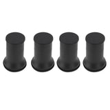 4pcs Round Furniture Lifters with Rubber Non Slip Pads Plastic Bed and Furniture Raisers Set - Close-Up Angle