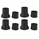 4pcs Round Furniture Lifters with Rubber Non Slip Pads Plastic Bed and Furniture Raisers Set - Low Angle