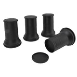 4pcs Round Furniture Lifters with Rubber Non Slip Pads Plastic Bed and Furniture Raisers Set