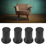 4pcs Round Furniture Lifters with Rubber Non Slip Pads Plastic Bed and Furniture Raisers Set - Extra Image