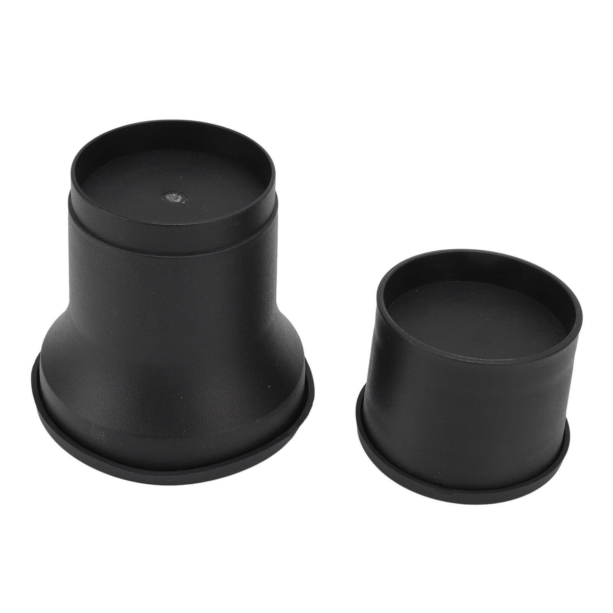 4pcs Round Furniture Lifters with Rubber Non Slip Pads Plastic Bed and Furniture Raisers Set