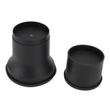 4pcs Round Furniture Lifters with Rubber Non Slip Pads Plastic Bed and Furniture Raisers Set - Extra Image