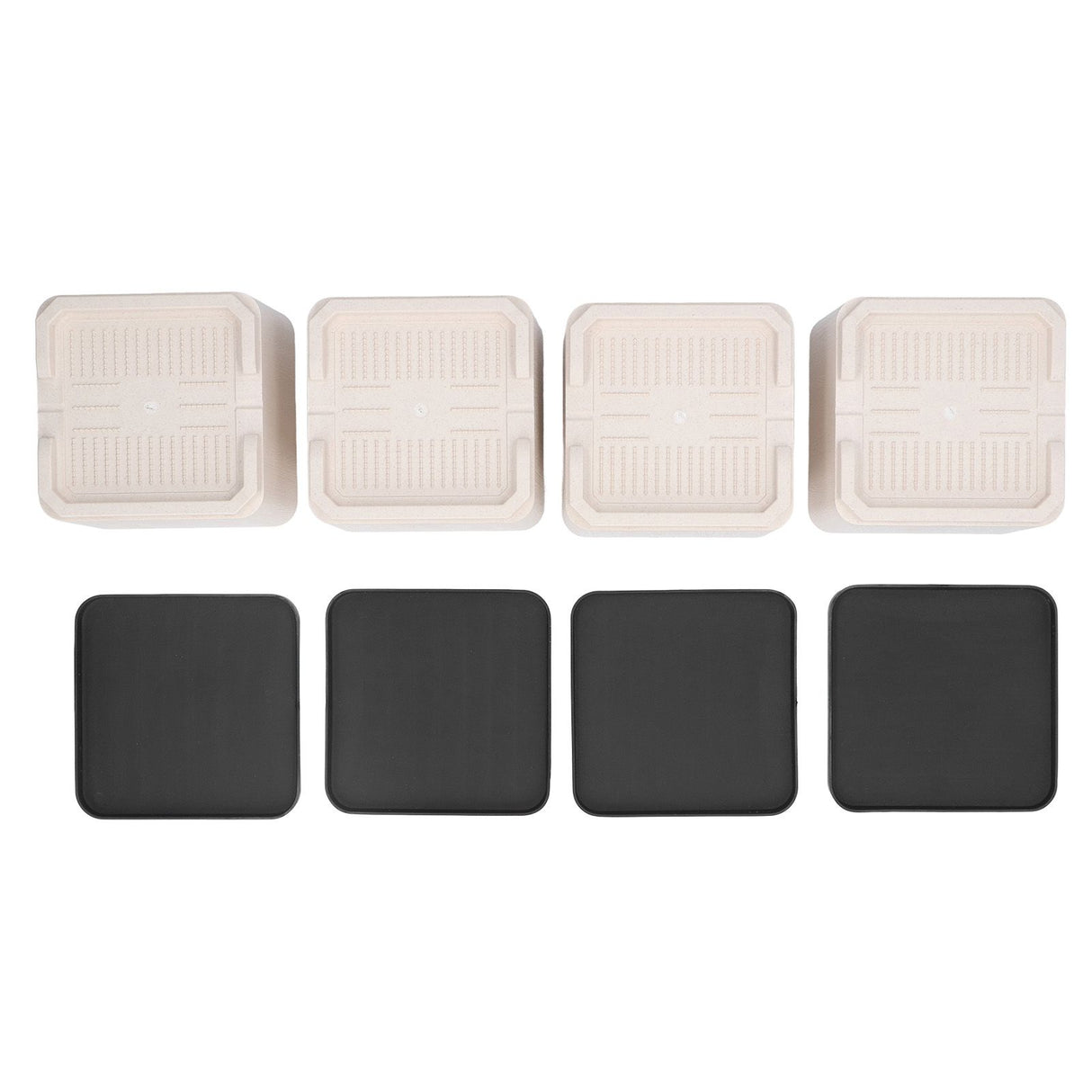 4Pcs Bed Risers Plastic Anti Vibration Pads Furniture Risers for Washing Machine Cabinet Sofa