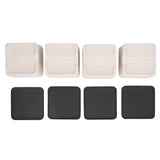4Pcs Bed Risers Plastic Anti Vibration Pads Furniture Risers for Washing Machine Cabinet Sofa - Side View