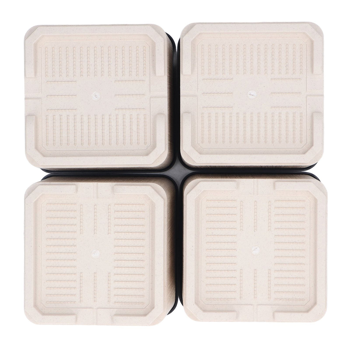 4Pcs Bed Risers Plastic Anti Vibration Pads Furniture Risers for Washing Machine Cabinet Sofa