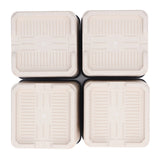 4Pcs Bed Risers Plastic Anti Vibration Pads Furniture Risers for Washing Machine Cabinet Sofa - Top-Down View