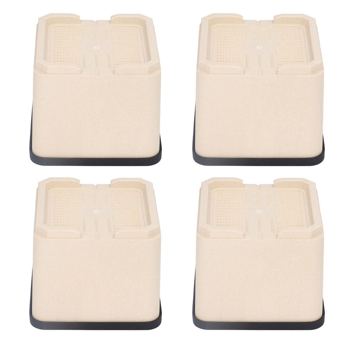 4Pcs Bed Risers Plastic Anti Vibration Pads Furniture Risers for Washing Machine Cabinet Sofa