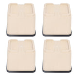 4Pcs Bed Risers Plastic Anti Vibration Pads Furniture Risers for Washing Machine Cabinet Sofa