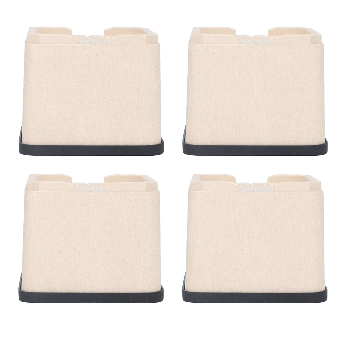 4Pcs Bed Risers Plastic Anti Vibration Pads Furniture Risers for Washing Machine Cabinet Sofa