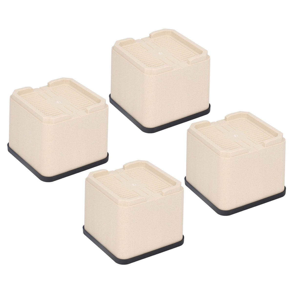 4Pcs Bed Risers Plastic Anti Vibration Pads Furniture Risers for Washing Machine Cabinet Sofa
