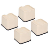 4Pcs Bed Risers Plastic Anti Vibration Pads Furniture Risers for Washing Machine Cabinet Sofa - Close-Up Angle