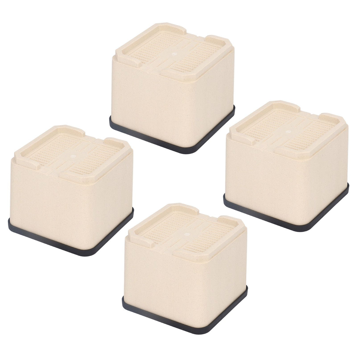4Pcs Bed Risers Plastic Anti Vibration Pads Furniture Risers for Washing Machine Cabinet Sofa