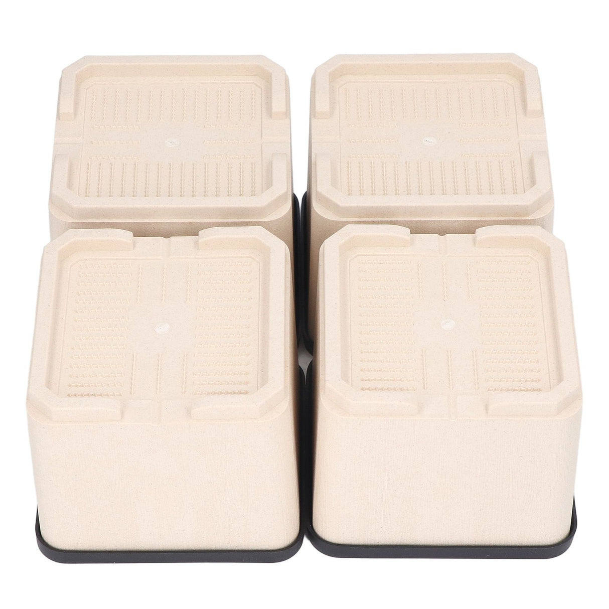 4Pcs Bed Risers Plastic Anti Vibration Pads Furniture Risers for Washing Machine Cabinet Sofa