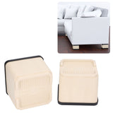 4Pcs Bed Risers Plastic Anti Vibration Pads Furniture Risers for Washing Machine Cabinet Sofa