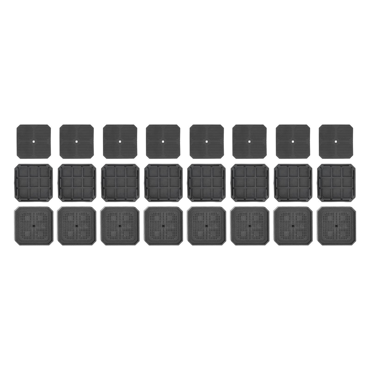 8 Set Full Covered Bed Risers Anti Slip Stackable Furniture Risers for Cabinet Washing Machine Base Tables Chairs