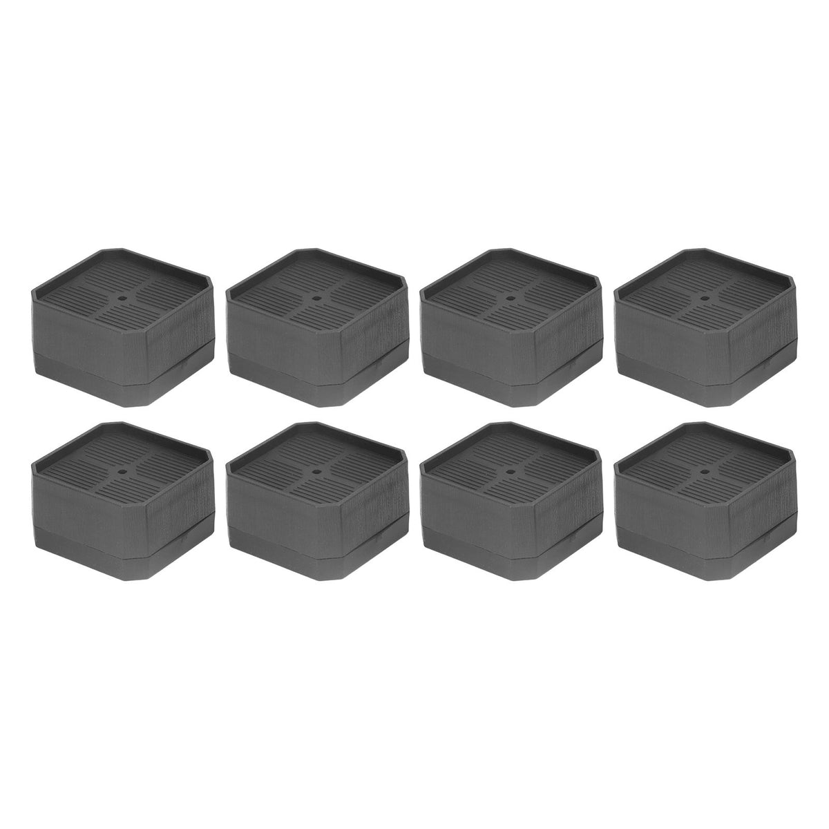 8 Set Full Covered Bed Risers Anti Slip Stackable Furniture Risers for Cabinet Washing Machine Base Tables Chairs