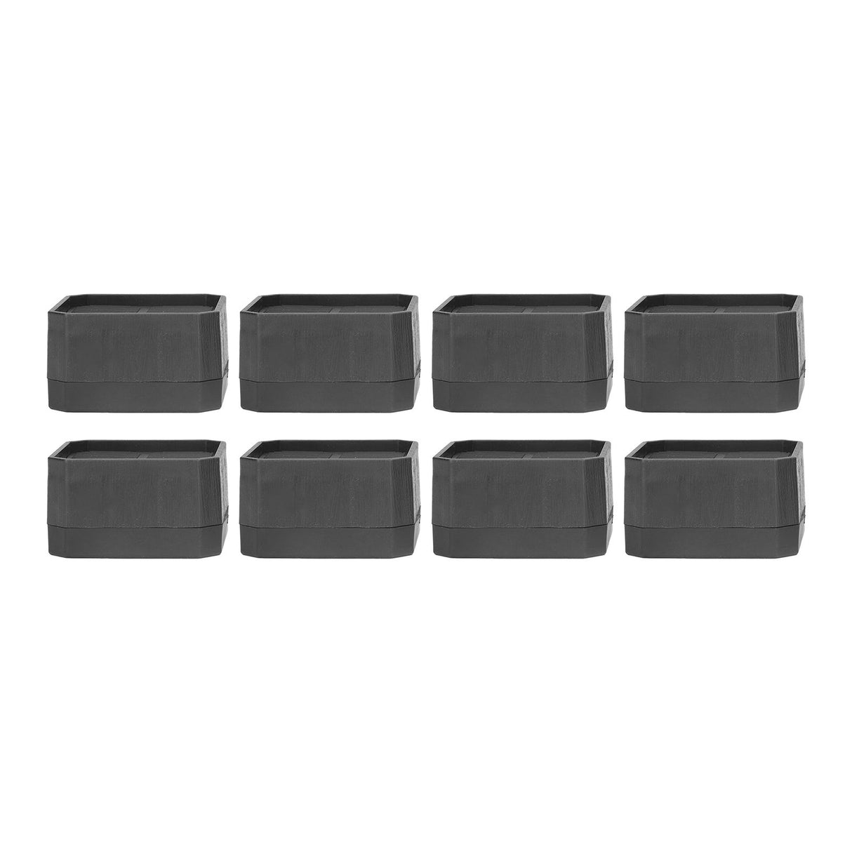 8 Set Full Covered Bed Risers Anti Slip Stackable Furniture Risers for Cabinet Washing Machine Base Tables Chairs