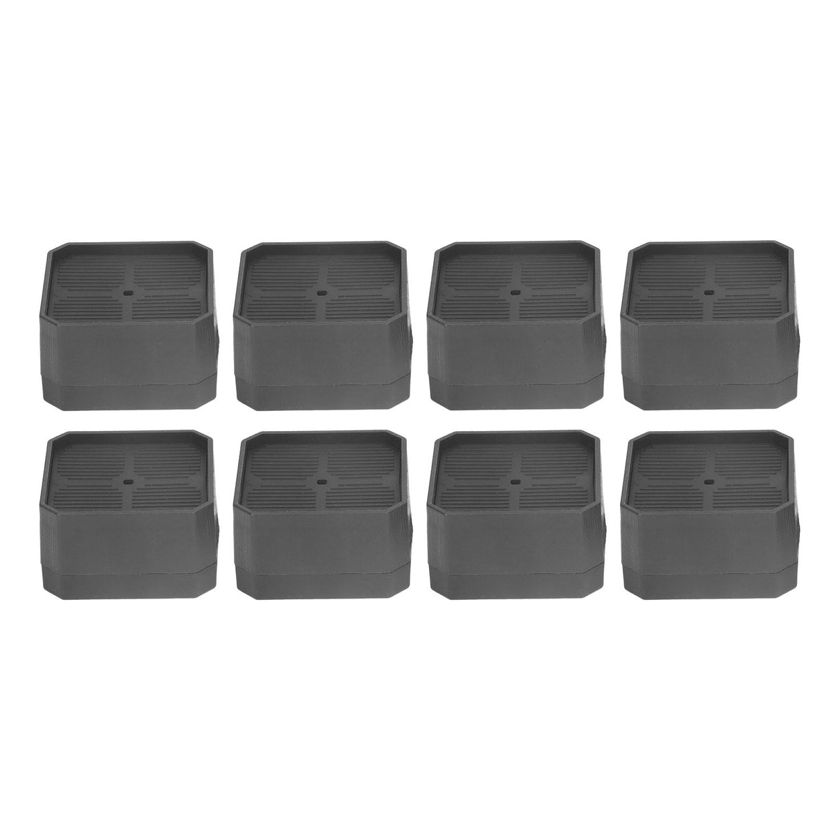 8 Set Full Covered Bed Risers Anti Slip Stackable Furniture Risers for Cabinet Washing Machine Base Tables Chairs