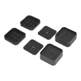8 Set Full Covered Bed Risers Anti Slip Stackable Furniture Risers for Cabinet Washing Machine Base Tables Chairs