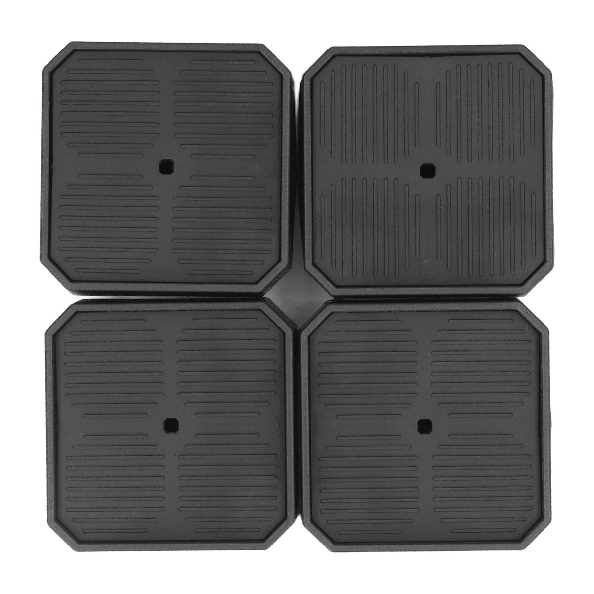 8 Set Full Covered Bed Risers Anti Slip Stackable Furniture Risers for Cabinet Washing Machine Base Tables Chairs