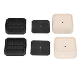 8 Set Full Covered Bed Risers Shockproof Stackable Furniture Risers for Refrigerator Washing Machine Base Tables Chairs