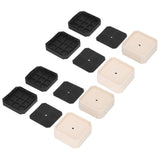 8 Set Full Covered Bed Risers Shockproof Stackable Furniture Risers for Refrigerator Washing Machine Base Tables Chairs