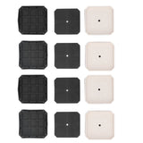8 Set Full Covered Bed Risers Shockproof Stackable Furniture Risers for Refrigerator Washing Machine Base Tables Chairs