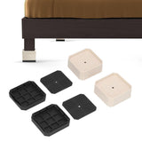 8 Set Full Covered Bed Risers Shockproof Stackable Furniture Risers for Refrigerator Washing Machine Base Tables Chairs