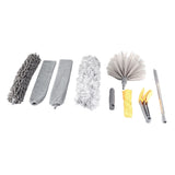 9pcs Microfiber Duster Kit Extendable Feather Duster House Cleaning Tool for Ceiling Fan Car - Close-Up Angle
