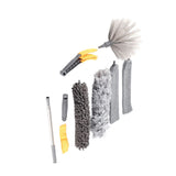 9pcs Microfiber Duster Kit Extendable Feather Duster House Cleaning Tool for Ceiling Fan Car