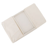 Sofa Tray Folding Arm Storage Holder Table 600D Oxford Cloth Side Pockets for Couch Beige