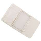 Sofa Tray Folding Arm Storage Holder Table 600D Oxford Cloth Side Pockets for Couch Beige