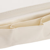 Sofa Tray Folding Arm Storage Holder Table 600D Oxford Cloth Side Pockets for Couch Beige - Extra Image