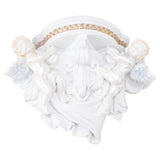 Resin Angel Wall Shelf European Exquisite Beautiful Decoration Rack for Bedroom Living Room Kitchen Pure White Gold