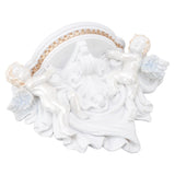 Resin Angel Wall Shelf European Exquisite Beautiful Decoration Rack for Bedroom Living Room Kitchen Pure White Gold