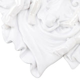 Resin Angel Wall Shelf European Exquisite Beautiful Decoration Rack for Bedroom Living Room Kitchen Pure White Gold