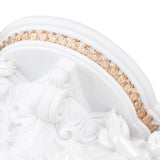 Resin Angel Wall Shelf European Exquisite Beautiful Decoration Rack for Bedroom Living Room Kitchen Pure White Gold