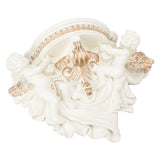 Resin Angel Wall Shelf European Exquisite Beautiful Decoration Rack for Bedroom Living Room Kitchen Beige Gold